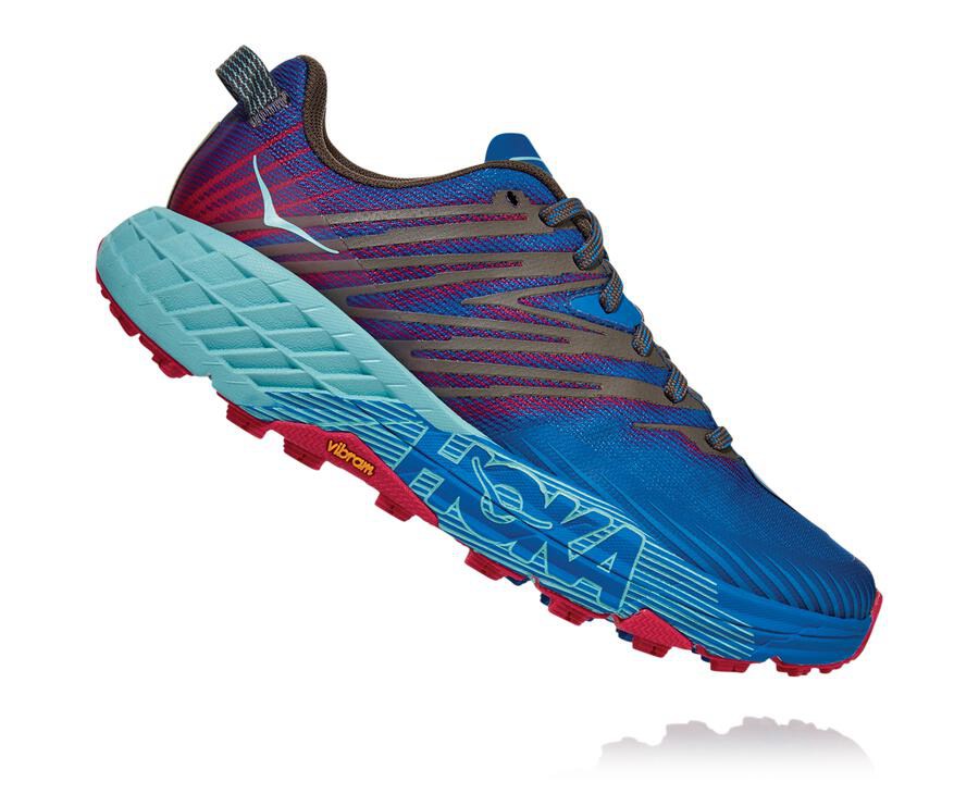 Hoka One One Spor Ayakkabı Kadın Mavi - Speedgoat 4 - RG6725801